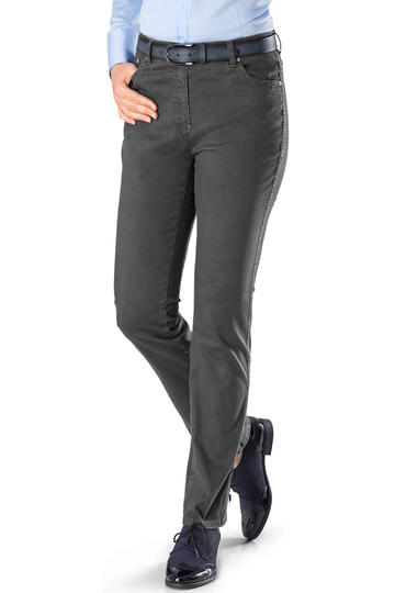 RAPHAELA BY BRAX Winter-Baumwoll Hose Ina anthrazit Slim Fit in softer Qualit�t