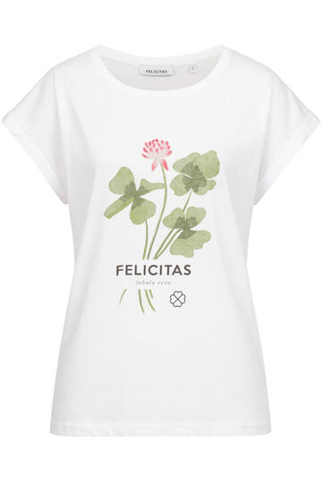 FELICITAS Shirt wei� mit Frontdruck