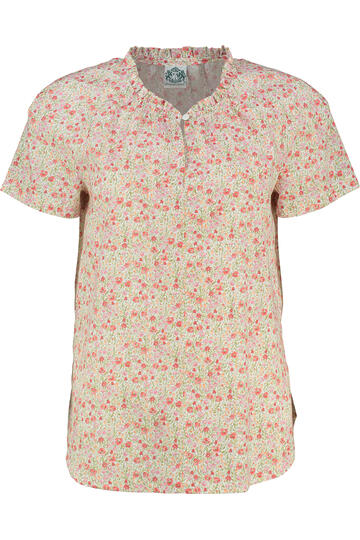 HAMMERSCHMID Bluse Kirstin koralle gebl�mt in Natur-Qualit�t