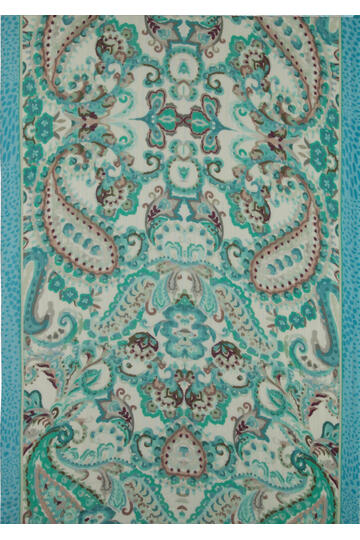 P-MODEKONTOR Schal smaragd Paisley