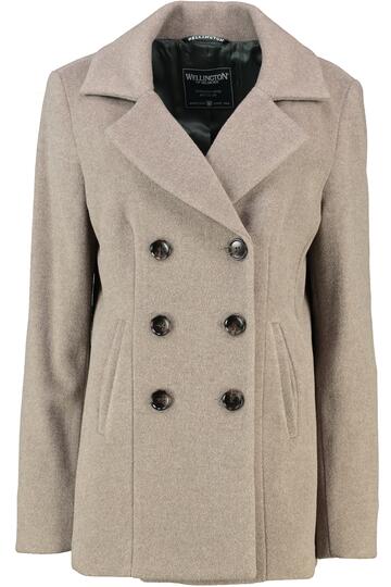 WELLINGTON OF BILMORE Caban-Jacke Leonie taupe in Woll-Kaschmir Qualit�t
