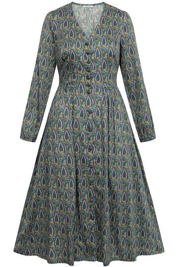 FELICITAS Kleid Karlinda saphir gemustert im floralen Design