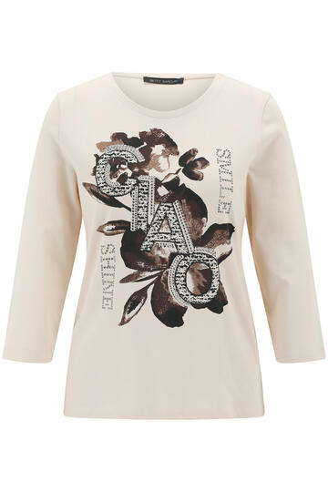 BETTY BARCLAY Shirt patch beige/b lack 3/4-Arm