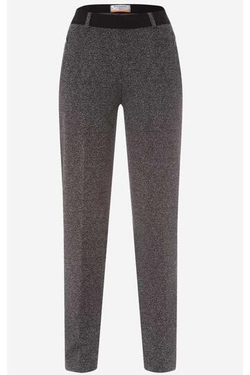 RAPHAELA BY BRAX Jersey-Hose Lillyth anthrazit gemustert Slim Fit