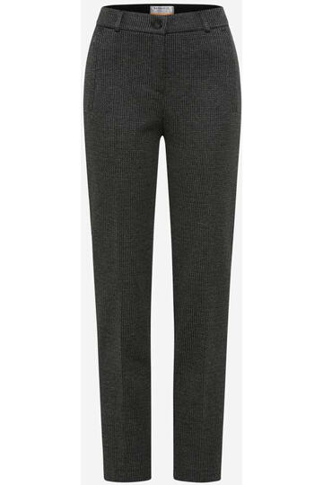 RAPHAELA BY BRAX Thermo-Jerseyhose Lillyth schwarz gemustert Slim Fit