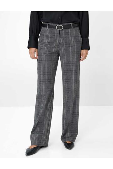 BRAX Jeans Maine smoke grey kariert Wide Fit