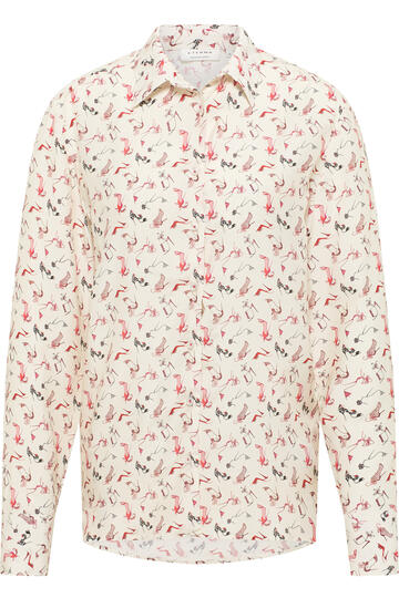 ETERNA Bluse creme gemustert Langarm