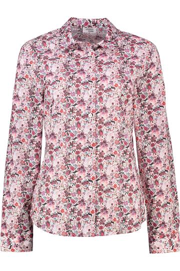 SOMMERMANN Bluse beere gebl�mt