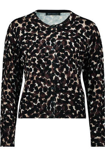 BETTY BARCLAY Strickjacke braun/beige gemustert