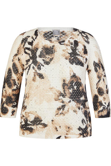 RABE Pullover alabaster gemustert