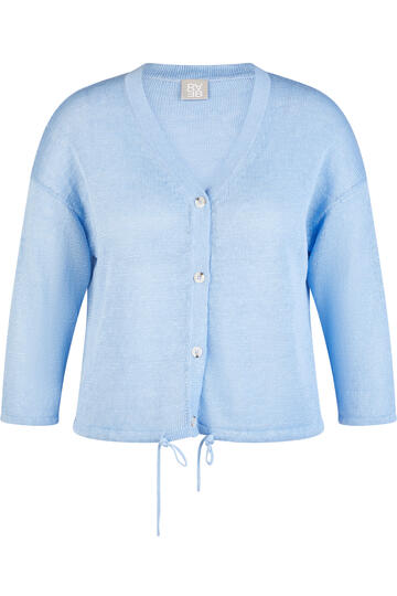 RABE Leinen-Strickjacke ozean 3/4-Arm