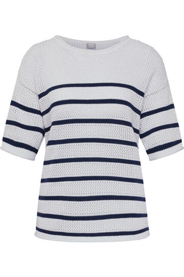RABE Pullover wei� gestreift