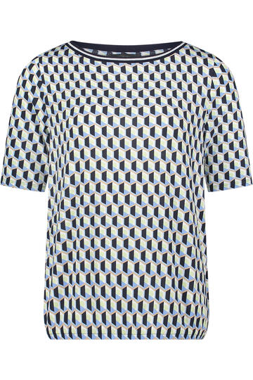 BETTY BARCLAY Shirt blue/green gemustert