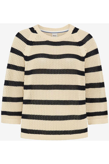 BRAX Pullover Nala navy gestreift 3/4-Arm