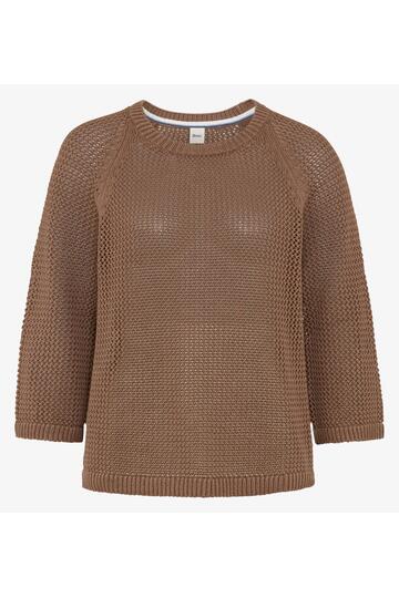 BRAX Pullover Nala mocha brown 3/4-Arm