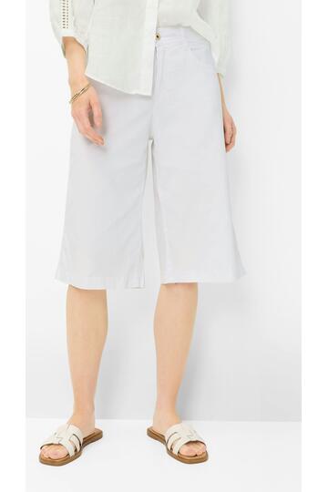 BRAX Bermuda-Hose Maine white Wide Fit