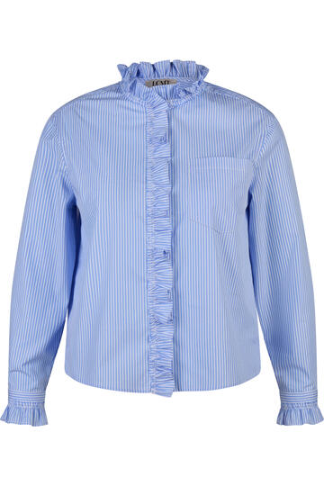 LECOMTE Bluse himmel gestreift Langarm