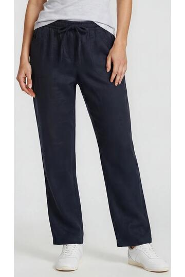 BARBARA LEBEK Leinen-Hose navy