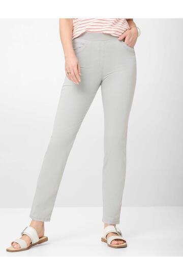 RAPHAELA BY BRAX Baumwoll-Hose Pamina smoke grau Slim Fit in Super Dynamic-Stretchqualit�t