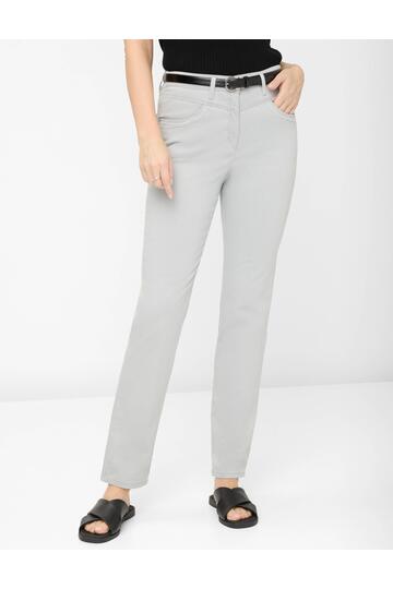 RAPHAELA BY BRAX Baumwoll-Hose Laura smoke grau Slim Fit mit Magic-Dehnbund