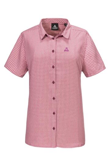 SCHOEFFEL Bluse Dalfoss fuchsia kariert