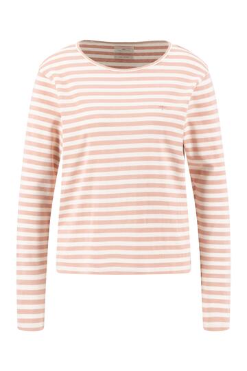 FYNCH HATTON Shirt silky rose gestreift