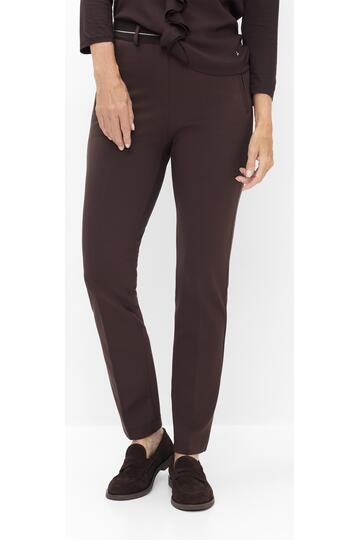 RAPHAELA BY BRAX Jersey-Hose Lillyth braun Regular Fit