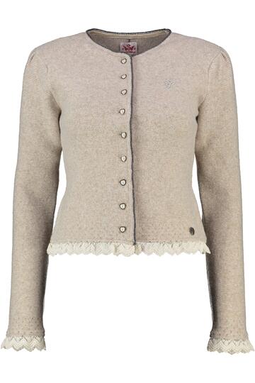 SPIETH & WENSKY Strickjacke Karline natur
