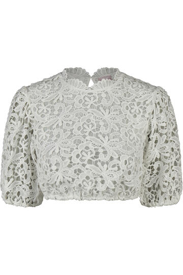 SPIETH & WENSKY Dirndlbluse Kathalin wei� Kurzarm