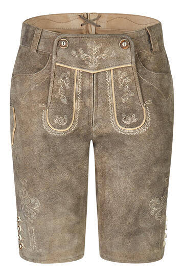 SPIETH & WENSKY Lederhose Karim beige in softem Ziegenvelour