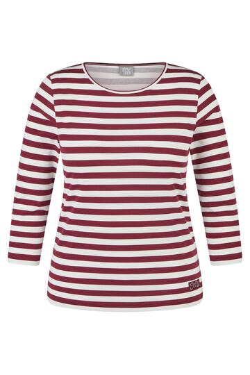 RABE Shirt merlot gestreift 3/4-Arm