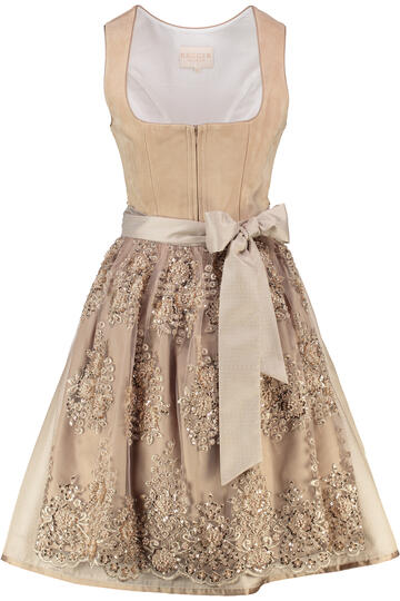 KR�GER COLLECTION Mini Dirndl beige Lysandra 60er