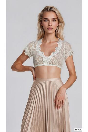 KR�GER COLLECTION Dirndlbluse ecru Carina