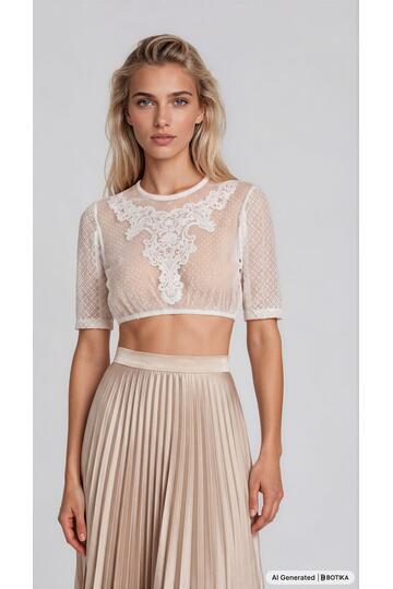 KR�GER MADL Dirndlbluse ecru Guiliana