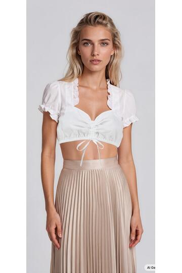 Kr�ger Madl Dirndlbluse Sober ecru