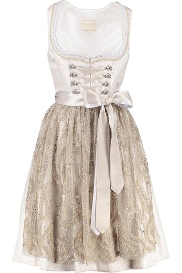 KR�GER COLLECTION Dirndl silber Paisleymuster Roberta