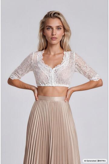 KR�GER COLLECTION Dirndlbluse ecru Casandra