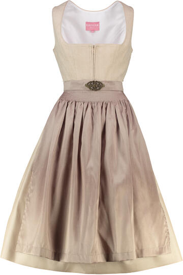 KR�GER MADL Midi Dirndl beige Evi 70er Rockl�nge