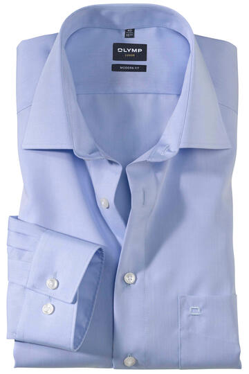 OLYMP Luxor City Hemd uni 1/1 MF bleu