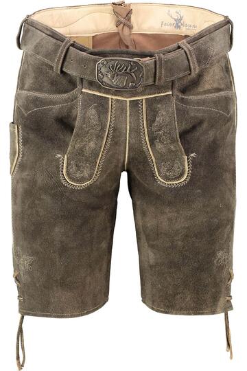 SPIETH & WENSKY Leder Shorts Veit espresso Ziegenleder