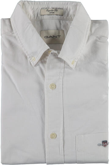 He.-Oxford-Hemd Gant weiss