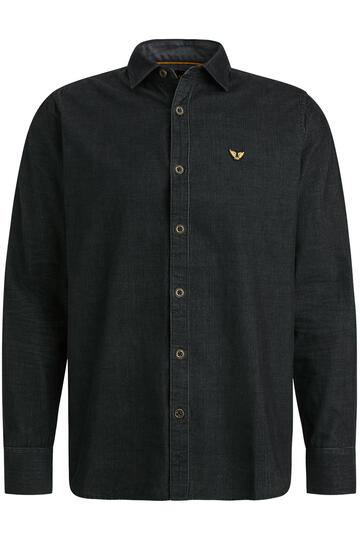 PME Legend Long Sleeve Shirt Fine Cord Langarmshirts black onyx