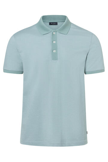 MAERZ Polo Shirt iced mint gestreift Regular Fit