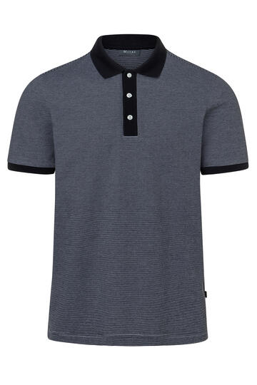MAERZ Polo Shirt navy gestreift Regular Fit