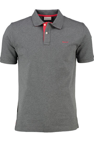 GANT Pique`Polo Shirt antracit Regular Fit