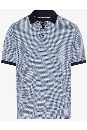BRAX Polo-Shirt Perry cove gemustert