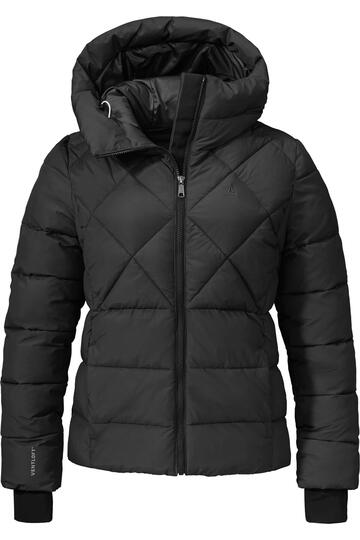 SCHOEFFEL Steppjacke Boston schwarz in angerauter  Qualit�t