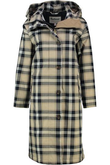 BARBOUR Jacke Iris Tartan Waterproof beige