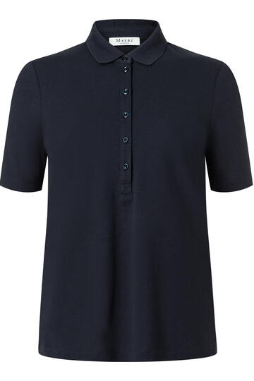 MAERZ Piqu� Polo-Shirt navy