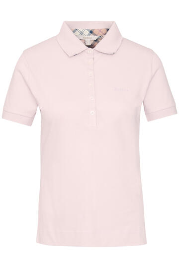 BARBOUR Poloshirt Portsdown Pimrose Pink/Hessian Kurzarm